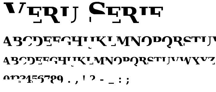 Veru Serif font